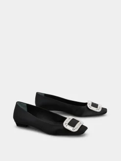 Roger Vivier Belle Vivier Ballerinas in satin Clearance