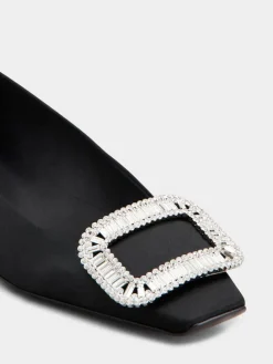 Roger Vivier Belle Vivier Ballerinas in satin Clearance