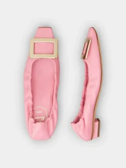 Roger Vivier Belle Vivier Ballerinas in leather Discount