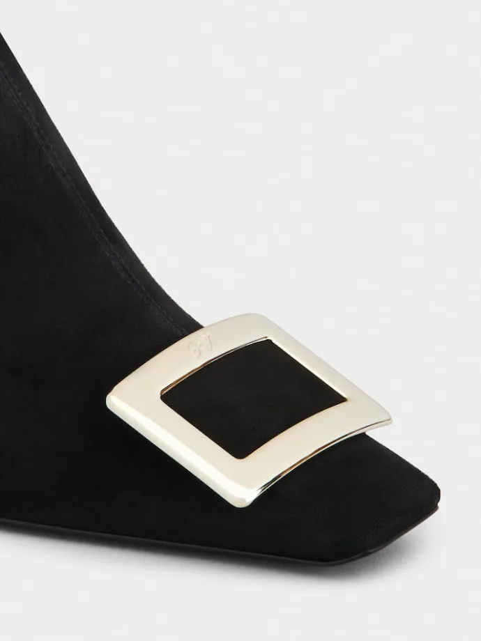 Roger Vivier Belle Vivier Chelsea Booties in suede New
