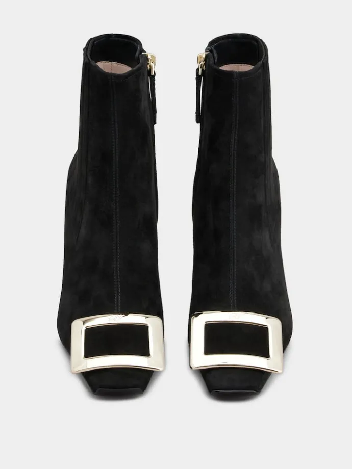 Roger Vivier Belle Vivier Chelsea Booties in suede Outlet