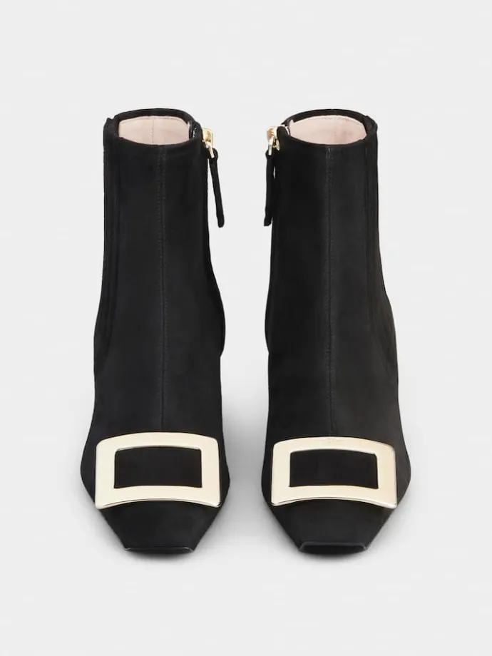 Roger Vivier Belle Vivier Chelsea Booties in suede New