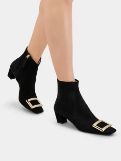 Roger Vivier Belle Vivier Chelsea Booties in suede New