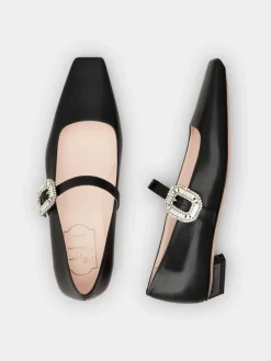 Roger Vivier Belle Vivier Mary Janes in leather Clearance