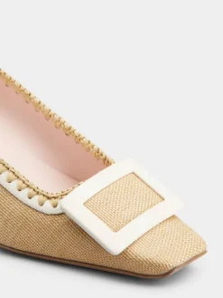 Roger Vivier Belle Vivier Pumps in canvas Online