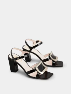 Roger Vivier Belle Vivier Sandals in patent leather Best