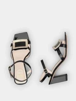 Roger Vivier Belle Vivier Sandals in patent leather Best