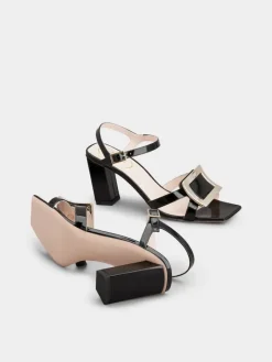 Roger Vivier Belle Vivier Sandals in patent leather Best