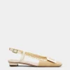 Roger Vivier Belle Vivier Slingback Ballerinas in canvas Clearance