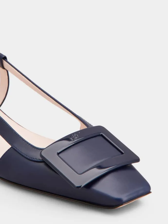 Roger Vivier Belle Vivier Slingback Ballerinas in leather Clearance