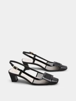 Roger Vivier Belle Vivier Slingback Pumps in mesh fabric Discount