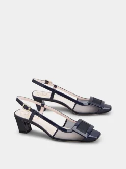Roger Vivier Belle Vivier Slingback Pumps in mesh fabric Hot