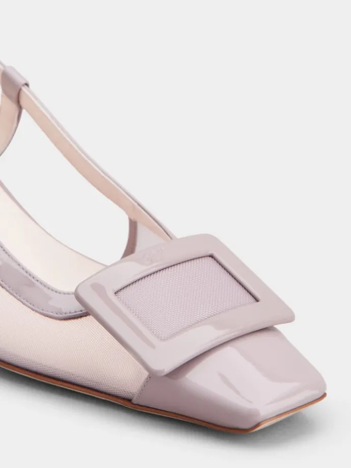 Roger Vivier Belle Vivier Slingback Pumps in mesh fabric Clearance