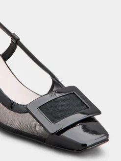 Roger Vivier Belle Vivier Slingback Pumps in mesh fabric Discount