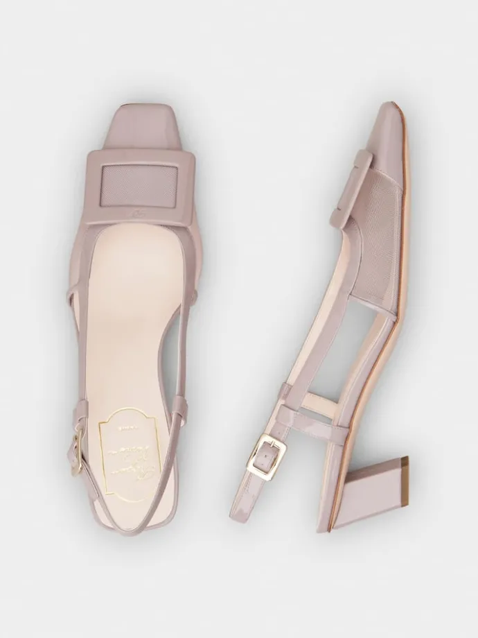 Roger Vivier Belle Vivier Slingback Pumps in mesh fabric Clearance