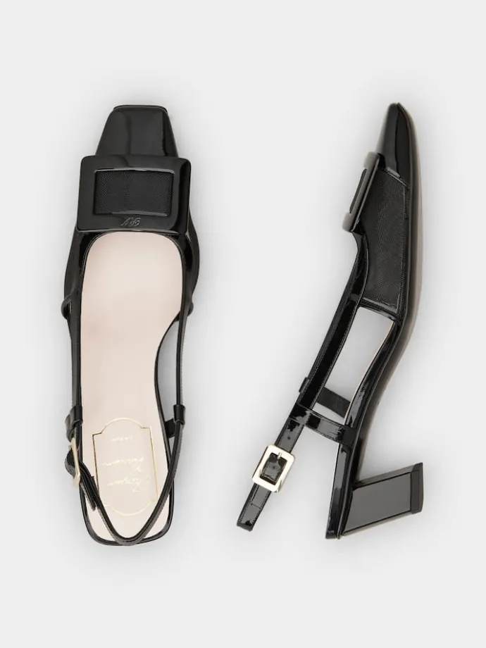 Roger Vivier Belle Vivier Slingback Pumps in mesh fabric Discount