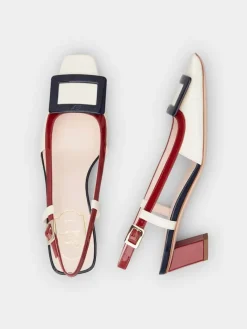 Roger Vivier Belle Vivier Slingback Pumps in patent leather Outlet