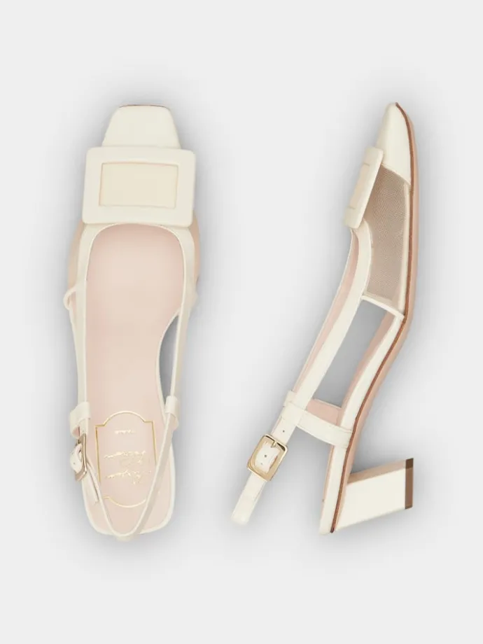 Roger Vivier Belle Vivier Slingback Pumps in mesh fabric Clearance