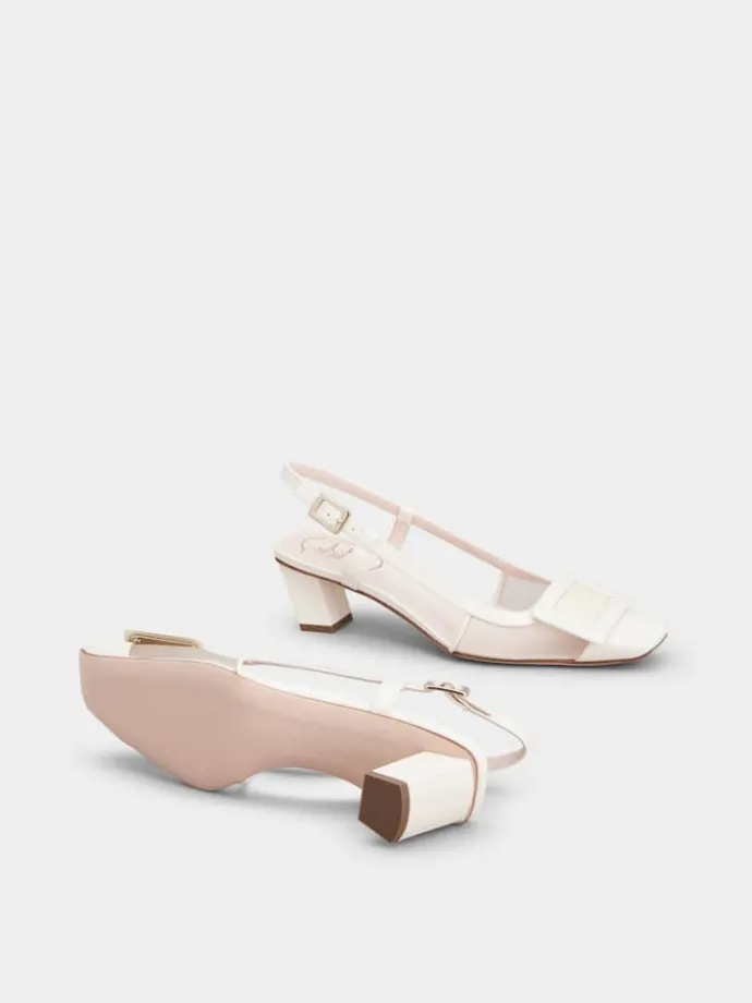 Roger Vivier Belle Vivier Slingback Pumps in mesh fabric Clearance