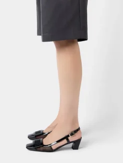 Roger Vivier Belle Vivier Slingback Pumps in mesh fabric Discount