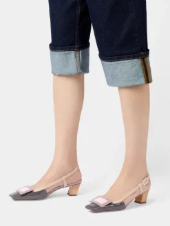 Roger Vivier Belle Vivier Slingback Pumps in patent leather Sale