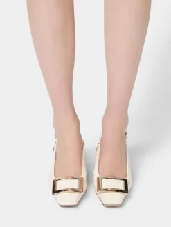 Roger Vivier Belle Vivier Slingback Pumps in patent leather Discount