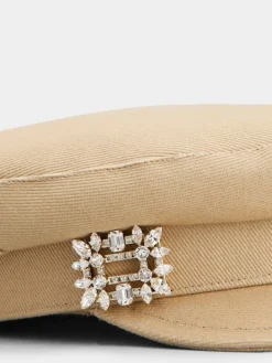 Roger Vivier Broche Vivier Sailor Cap in denim Sale