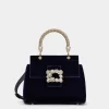 Roger Vivier Cabas Jewel Efflorescence Mini Bag in velvet Outlet