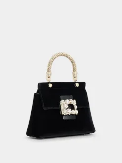 Roger Vivier Cabas Jewel Efflorescence Mini Bag in velvet Online