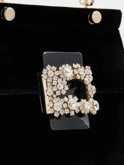 Roger Vivier Cabas Jewel Efflorescence Mini Bag in velvet Online