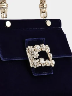 Roger Vivier Cabas Jewel Efflorescence Mini Bag in velvet Outlet