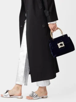 Roger Vivier Cabas Jewel Efflorescence Mini Bag in velvet Outlet