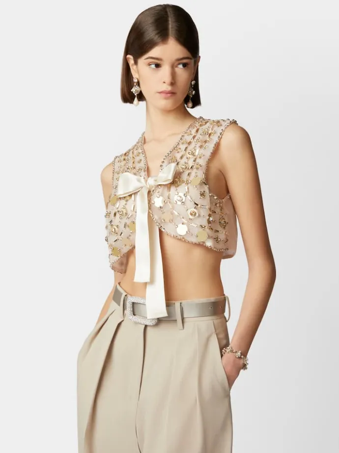 Roger Vivier Disco Vest in silk Outlet