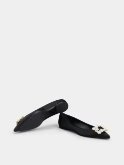 Roger Vivier Efflorescence Ballerinas in satin Discount