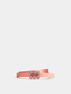 Roger Vivier Efflorescence Belt in satin Fashion