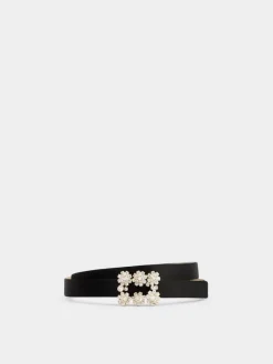 Roger Vivier Efflorescence Belt in satin Outlet