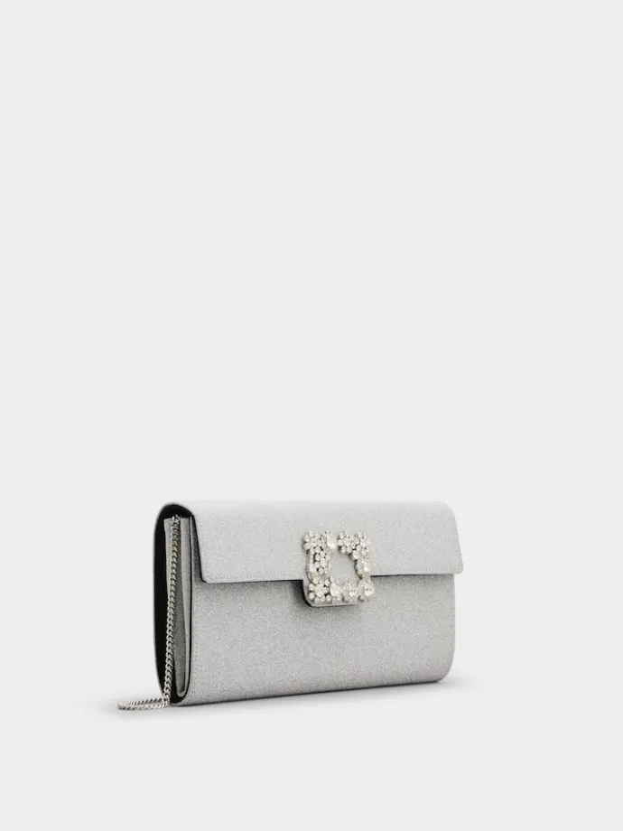 Roger Vivier Efflorescence Clutch in glitter Fashion