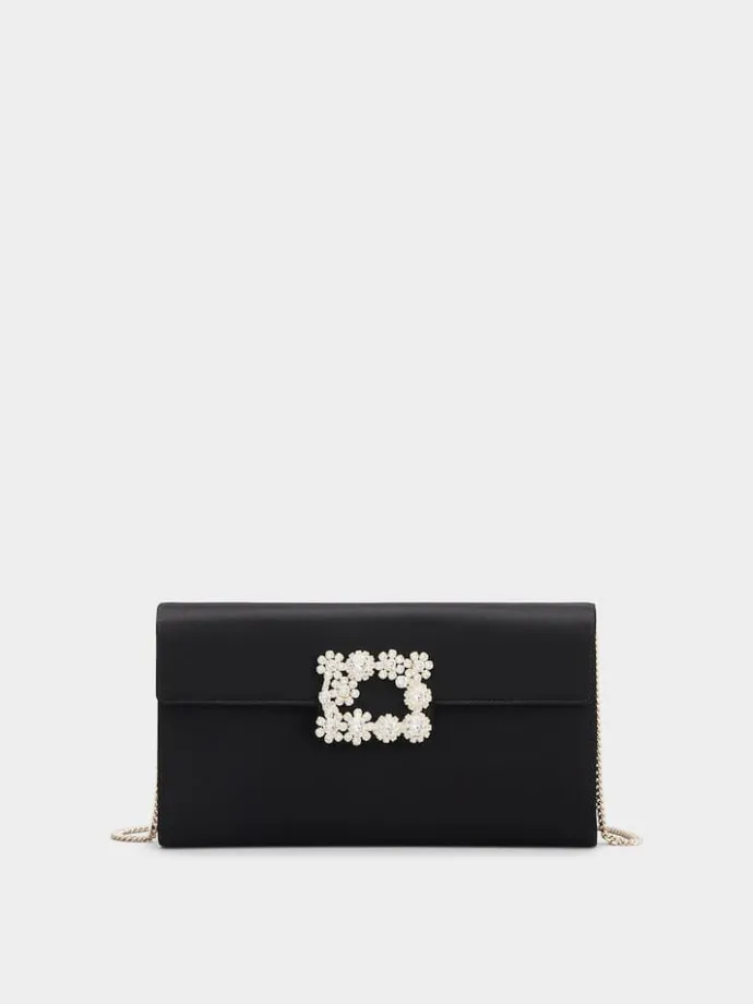 Roger Vivier Efflorescence Clutch in satin Best