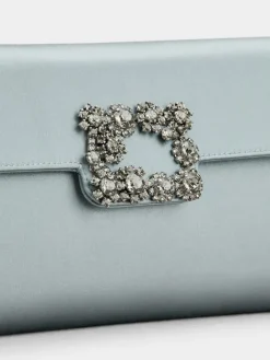 Roger Vivier Efflorescence Clutch in satin Outlet