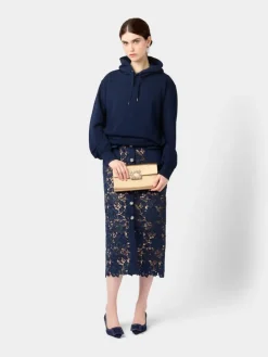 Roger Vivier Efflorescence Clutch in satin New