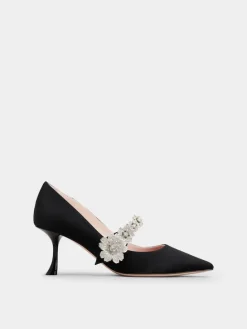Roger Vivier Efflorescence Mary Jane Pumps in satin Best