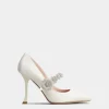 Roger Vivier Efflorescence Mary Jane Pumps in satin Hot