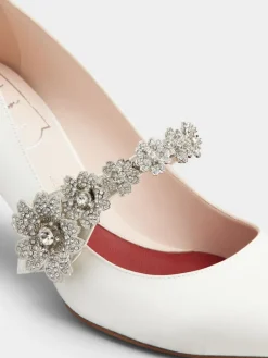 Roger Vivier Efflorescence Mary Jane Pumps in satin Discount
