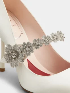 Roger Vivier Efflorescence Mary Jane Pumps in satin Hot