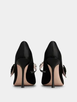 Roger Vivier Efflorescence Mary Jane Pumps in satin New