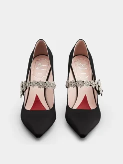 Roger Vivier Efflorescence Mary Jane Pumps in satin New