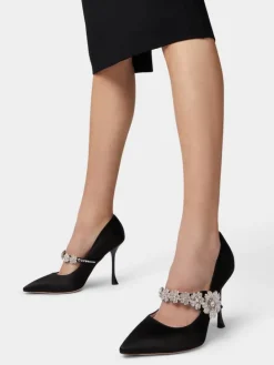 Roger Vivier Efflorescence Mary Jane Pumps in satin New