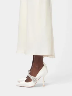 Roger Vivier Efflorescence Mary Jane Pumps in satin Hot