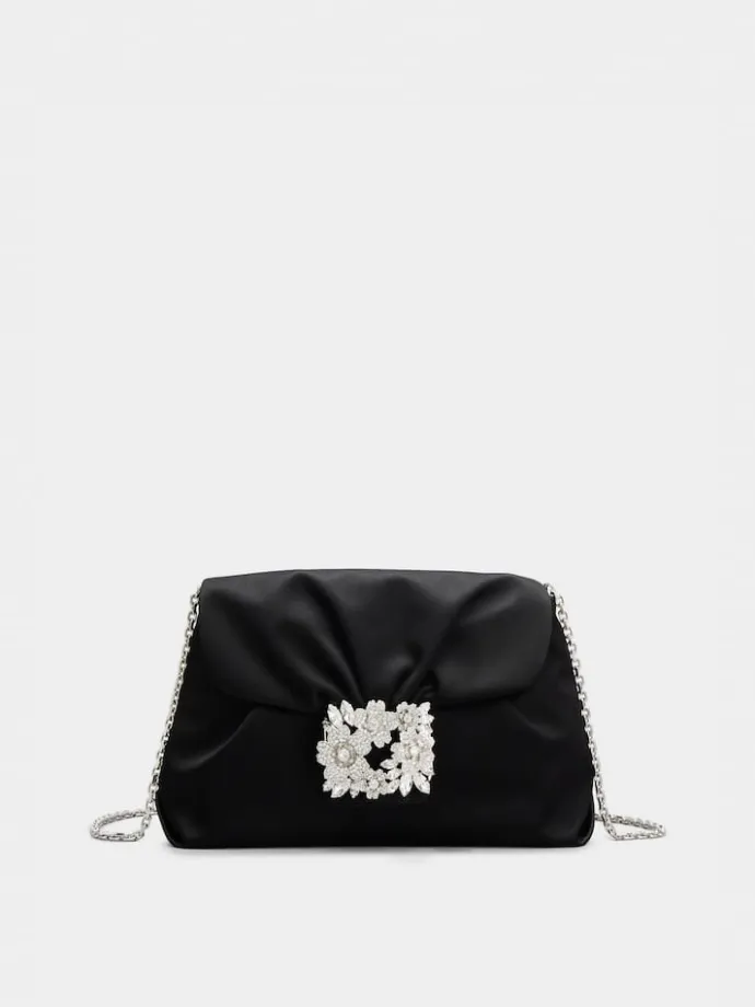 Roger Vivier Efflorescence Mini Clutch in satin Online