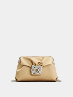 Roger Vivier Efflorescence Mini Clutch in satin Clearance